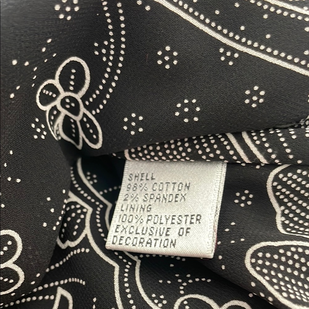Talbots Petite Black Beaded Embroidered Jean Jacket Blazer - Picture 5 of 5